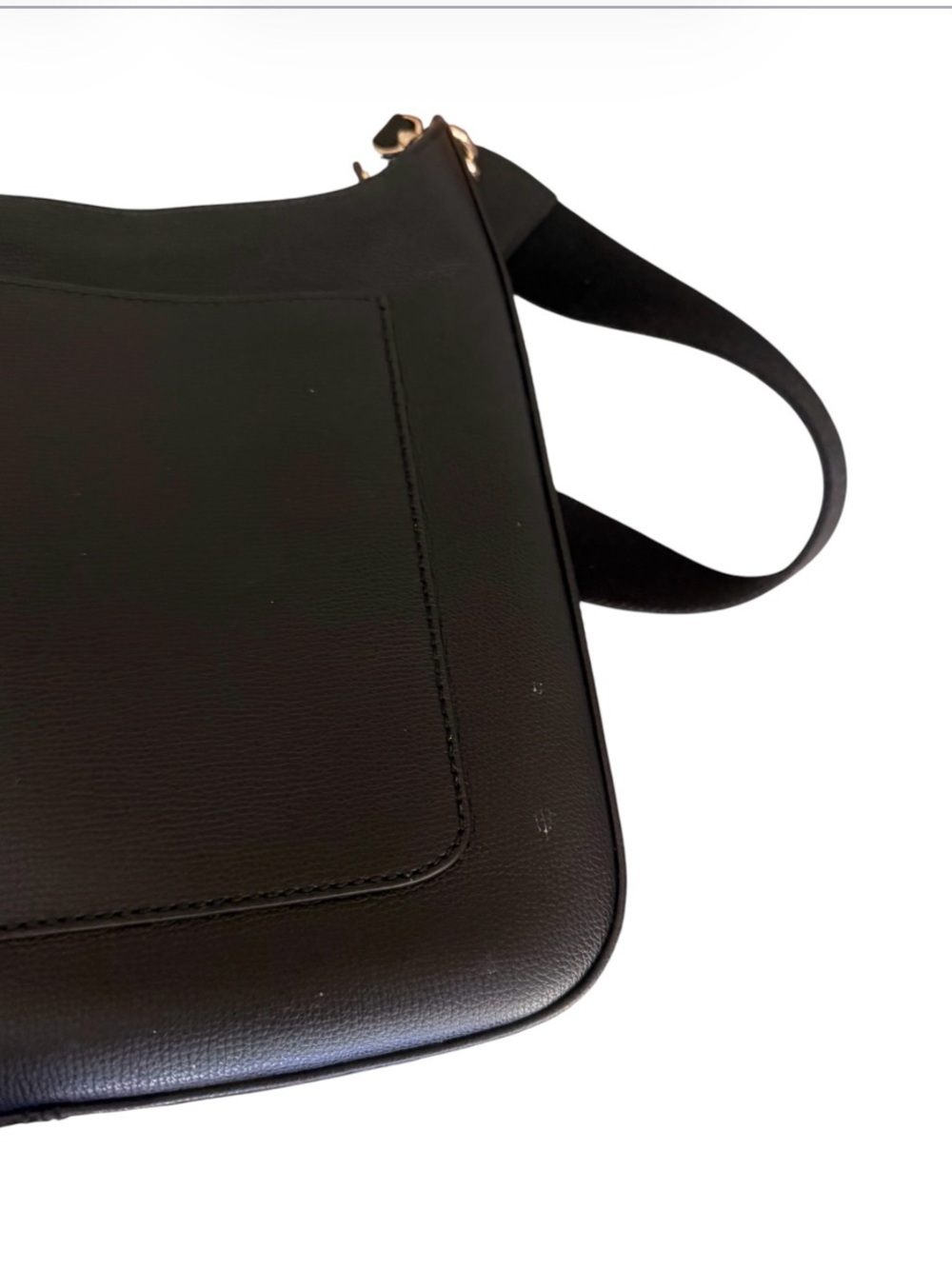 henri bendel Black Pebbled Leather Shoulder Bag with Gold Hardware As Is - Picture 15 of 15